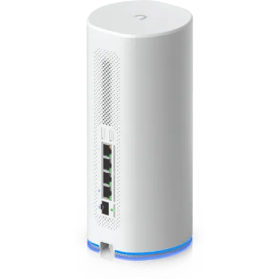 UniFi Dream Router 5G Max Cloud Gateway de Escritorio con Módem 5G Integrado, WiFi 7 Tri-Banda, Switch de 3 Puertos 2.5 GbE con (1) Puerto PoE, WAN (1) 2.5 GbE y (1) 10G SFP+