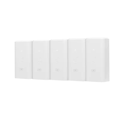 Adaptador PoE / 24 VDC 0.5 A / Puerto Gigabit 10/100/1000 Mbps / 5 Unidades / Montaje en Pared / 87 x 44 x 33 mm