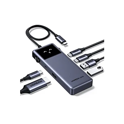 Hub USB-C 6 en 1 / HDMI 4K@60Hz / 3 Puertos USB-A 5Gbps / Carga PD 100W / Compatibilidad Multiplataforma / Diseño Compacto