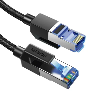 Cable Ethernet Cat8 / 40 Gbps / 2000 MHz / F/FTP / 5 m (16.40 ft) / Nylon Trenzado
