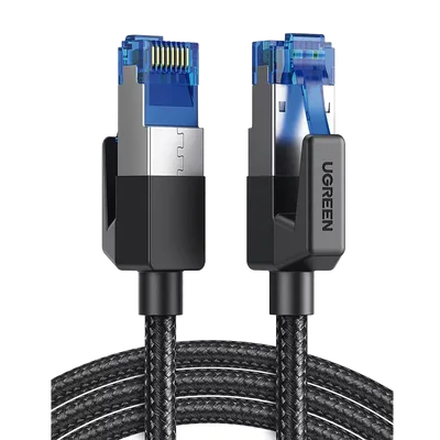Cable Ethernet Cat8 / 40 Gbps / 2000 MHz / F/FTP / 5 m (16.40 ft) / Nylon Trenzado