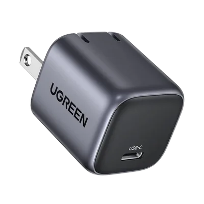 Cargador de Pared USB-C / 20 W / GaN II / Power Delivery 3.0 / Quick Charge 4.0 / Enchufe Plegable / 100-240 V