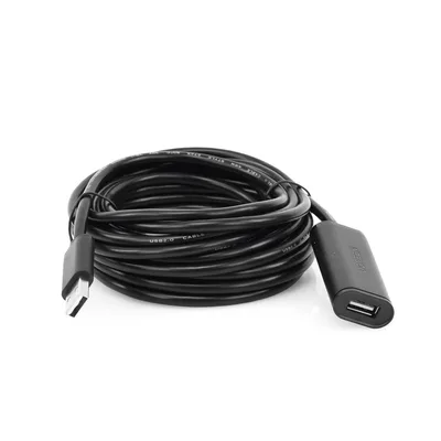 Cable de Extensión Activo USB 2.0 / 5 m (16.4 ft) / Amplificador FE1.1S / Velocidad 480 Mbps / Macho-Hembra / Triple Blindaje