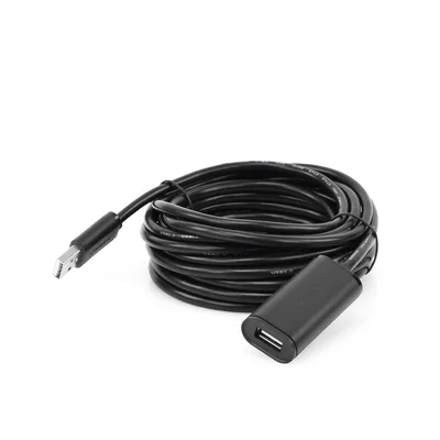 Cable de Extensión Activo USB 2.0 / 5 m (16.4 ft) / Amplificador FE1.1S / Velocidad 480 Mbps / Macho-Hembra / Triple Blindaje