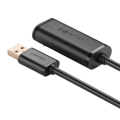 Cable de Extensión Activo USB 2.0 / 10 m (32.8 ft) / Macho-Hembra / Amplificador de Señal / 480 Mbps / Blindaje Triple