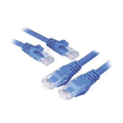 Cable de Parcheo UTP Cat6 / 1m (3.28 ft) / Azul / 26AWG CCA / 250MHz / Gigabit Ethernet