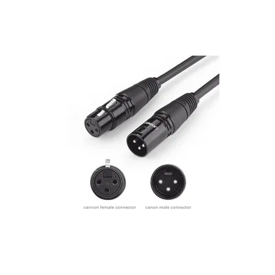 Cable XLR Balanceado / 3 Pines Macho a Hembra / 10 m (32.8 ft) / Triple Blindaje / OFC / Conectores Niquelados