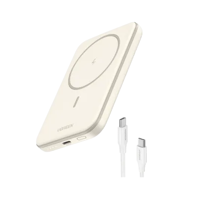 Power Bank MagSafe / 5000 mAh / Carga Inalámbrica 15W / USB-C / Protección Inteligente / 140 g / Compatible iPhone 15/14/13/12
