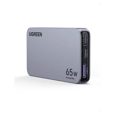 Cargador Rápido GaN / 65W / 3 Puertos / PD 3.0 / PPS / QC 4.0 / 100-240V