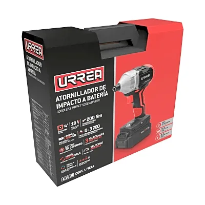 Atornillador de Impacto a Batería / Encastre de 1/4" / Motor Sin Carbones / 3 Velocidades Mecánicas / 18 V Litio-Ion / 200 Nm Torque Máximo / Extra Pesado
