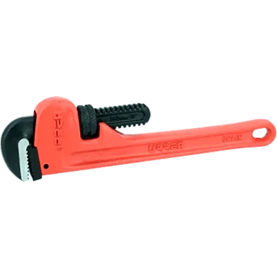 Llave Stilson de 12"/ Hierro Maleable / Maneral Ergonómico / Capacidad Máx. Tubo 2"/ Sistema de Quijadas con Resorte / Montura Super Reforzada / Ambas Quijadas Endurecidas.