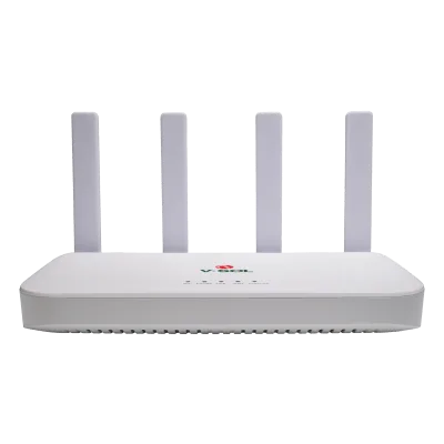 ONU con Wi-Fi 6 / 4 Puertos Gigabit / PON SC/UPC / AX1500 / Doble Banda / 4 Antenas 5 dBi / 12V 1.5A