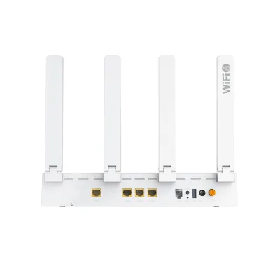 ONU xPON Wi-Fi 6 AX1500 / 4 Puertos Gigabit / Puerto PON SC/UPC / 4 Antenas 5 dBi / 18W / 10.2 × 6.2 × 1.8 in