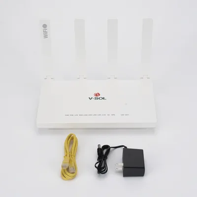 ONU XPON / Wi-Fi 6 AX1500 / 4 Puertos Gigabit / CATV con AGC / 4 Antenas 5 dBi / PON SC/APC