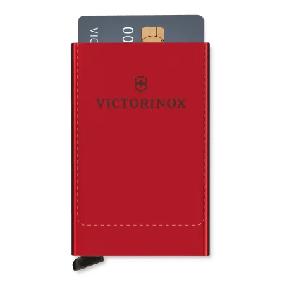 Tarjetero de Aluminio / Capacidad 4-6 Tarjetas / Protección RFID / Sistema Deslizamiento / 10 x 6 x 1 cm