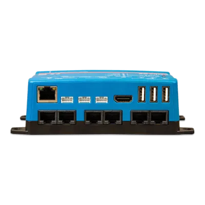 Centro de comunicaciones / Monitoreo remoto / Pantallas táctiles 5" y 7" / Conectividad Bluetooth / VRM / VE.Direct, VE.Bus, VE.CAN, USB