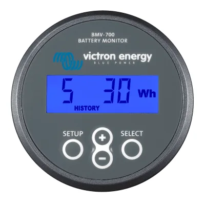 Monitor de Baterías / Monitoreo en Tiempo Real / Bluetooth Smart / Shunt 500A / Voltaje hasta 385 VDC / Entrada Auxiliar