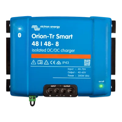 Cargador CC/CC Aislado Orion-Tr Smart / 48V a 48V, 8A / Baterías de Plomo y Litio/ IP43