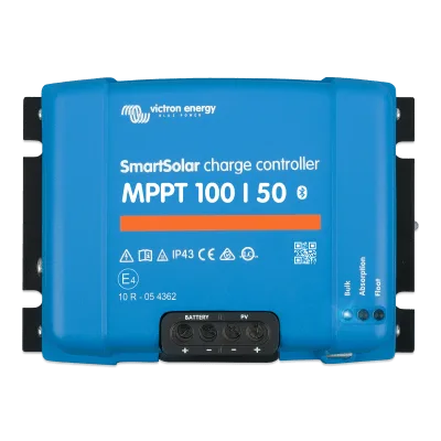 Controlador de Carga Solar MPPT / 50A / 100V PV / 12-24V Auto / IP43 / Sin Ventilador / Bluetooth Integrado