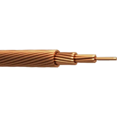 Cable de Cobre Desnudo | Calibre 4/0 AWG EN 7 HILOS  | Construcción Concéntrica | Alta Conductividad Eléctrica | Uso en Líneas Aéreas y Puestas a Tierra