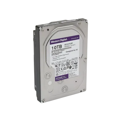 Disco Duro Purple Pro de 10 TB / 7200 RPM / Optimizado para Soluciones de Videovigilancia con Analiticos (Meta Data) / Uso 24-7 / 5 Años de Garantia