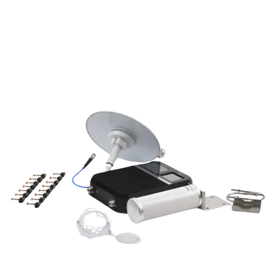 Amplificador de Señal Celular Empresarial / 2G 3G 4G VoLTE / Cobertura 1,600 m² (17,222 ft²) / 4 Antenas / Doble Enlace Ascendente / Diseño EE.UU.
