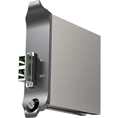 Módulo de Transporte / Fibra Óptica / 8 Módulos por Hub Principal / Pérdida Óptica Hasta 5 dB / Potencia de Transmisión 4.5 mW a 10 mW / SC/APC Dúplex / 1.2" (31 mm) x 4.6" (117 mm) x 4.6" (1