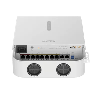 Switch PoE / 8 Puertos 10/100 Mbps / 2 Puertos Uplink / Presupuesto PoE 100 W / Alcance PoE 250 m (820.2 ft) / Gestión en la Nube / ONVIF