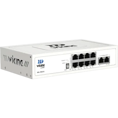 Switch PoE No Administrable / 8 Puertos 10/100 Mbps PoE af/at / 2 Puertos Uplink 10/100 Mbps / Presupuesto PoE 76 W / Alcance PoE 250 m (820.2 ft)