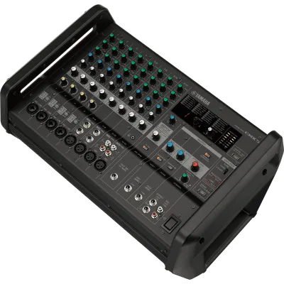 Mezcladora de Audio Amplificada / 12 Canales / Amplificador Clase-D 2x630W / 24 Efectos SPX / Supresor de Retroalimentación / 4/8 Ohms