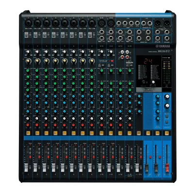 Mezcladora de Audio / 16 Canales / 10 Entradas de Micrófono / Efectos SPX Digitales / Interfaz USB 2x2 / 4 Buses Auxiliares