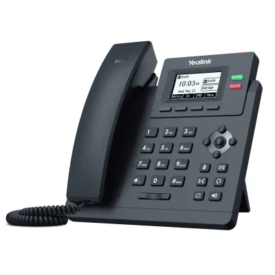 Teléfono IP Empresarial / 2 Líneas SIP / Pantalla LCD 2.3" / Dual Puerto Gigabit / PoE / Voz HD / Conferencia 5 Vías