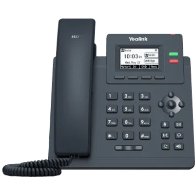Teléfono IP Yealink SIP-T31W con Wi-Fi de Doble Banda 2 Cuentas SIP Audio HD y PoE