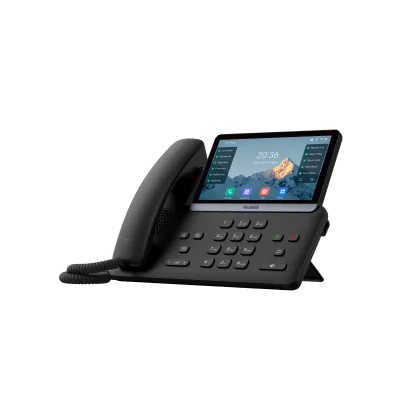 Teléfono IP Ejecutivo Yealink SIP-T77U con Pantalla Táctil de 7 Pulgadas Audio HD y Cancelación de Ruido con IA