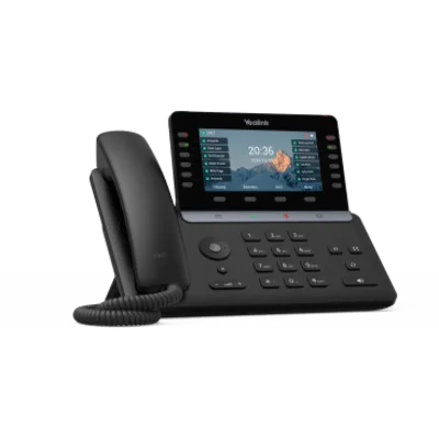 Teléfono IP Empresarial Yealink SIP-T85W Prime Business con Pantalla Ajustable de 5.5 Pulgadas, Audio HD Potenciado por IA y Conectividad WiFi 6 Bluetooth 5.0 para 16 Cuentas SIP