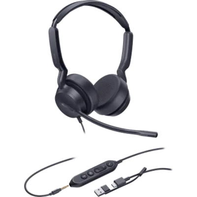 Audífonos Yealink UH42 SE Dual USB C/A con Cancelación de Ruido por IA para Llamadas y Videoconferencias