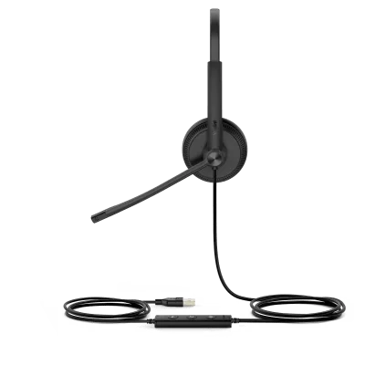 Auriculares USB / Binaural / Cancelación de Ruido Pasiva / USB-A Plug-and-Play / Brazo Flexible 320° / Indicador de Ocupado
