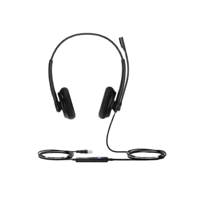 Diadema USB Profesional / Dual / Certificación Microsoft Teams / Audio de Banda Ancha / Micrófono Unidireccional / Controlador LED