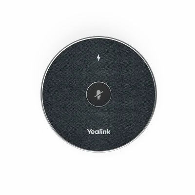 Micrófono Inalámbrico de Mesa / Captación 360° / Alcance 6 m (19.7 ft) / Arreglo de 3 Micrófonos / Wi-Fi Cifrado / Base de Carga Incluida