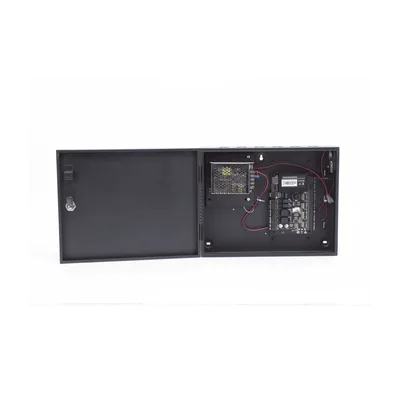 Panel de Control de Acceso 2 Puertas / 30,000 Tarjetas / TCP-IP / Gabinete y Fuente 12VCC 3A / 98.4 ft