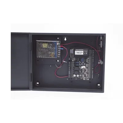 Panel de Control de Acceso 2 Puertas / 30,000 Tarjetas / TCP-IP / Gabinete y Fuente 12VCC 3A / 98.4 ft