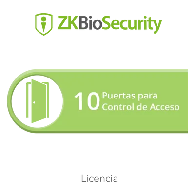 Licencia de software / Control de acceso / 10 puertas / Controladores InbioPro, Inbio, APX y biométricos