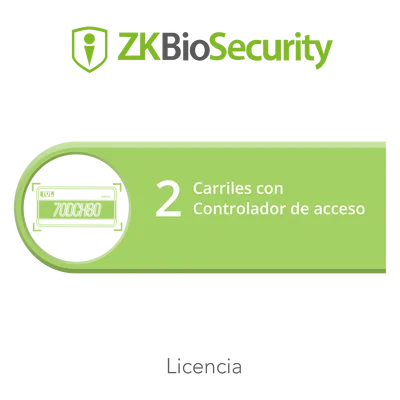 Licencia de software / Módulo de estacionamiento / 2 carriles / Controlador de acceso / Gestión vehicular