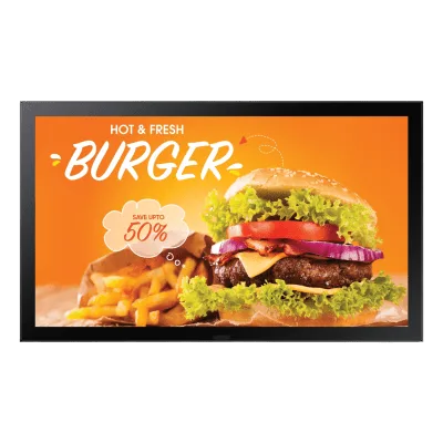 Pantalla LED Profesional para Exterior / 24" Full HD / Brillo 1500 nits / IP66 / Operación 24/7 / HDMI y LAN / VESA 1200x400 mm