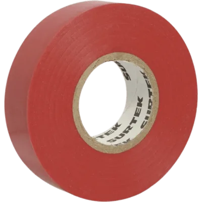 Cinta para aislar color Rojo de 19 mm x 18 metros / FabriTitulo:*cada en PVC / Adhesivo acrílico.