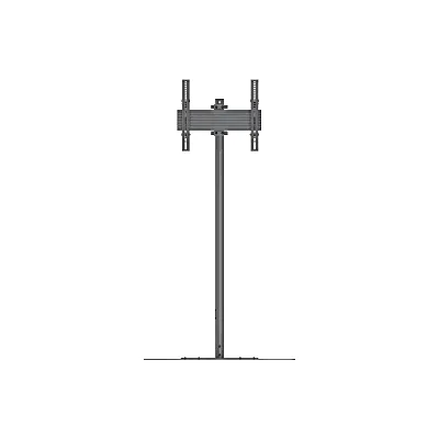 Soporte de Piso para Pantalla / Orientación Vertical y Horizontal / 32" a 75" / VESA 600 x 400 / Carga 50 kg (110 lbs) / Altura Ajustable 1.5 m (4.9 ft)